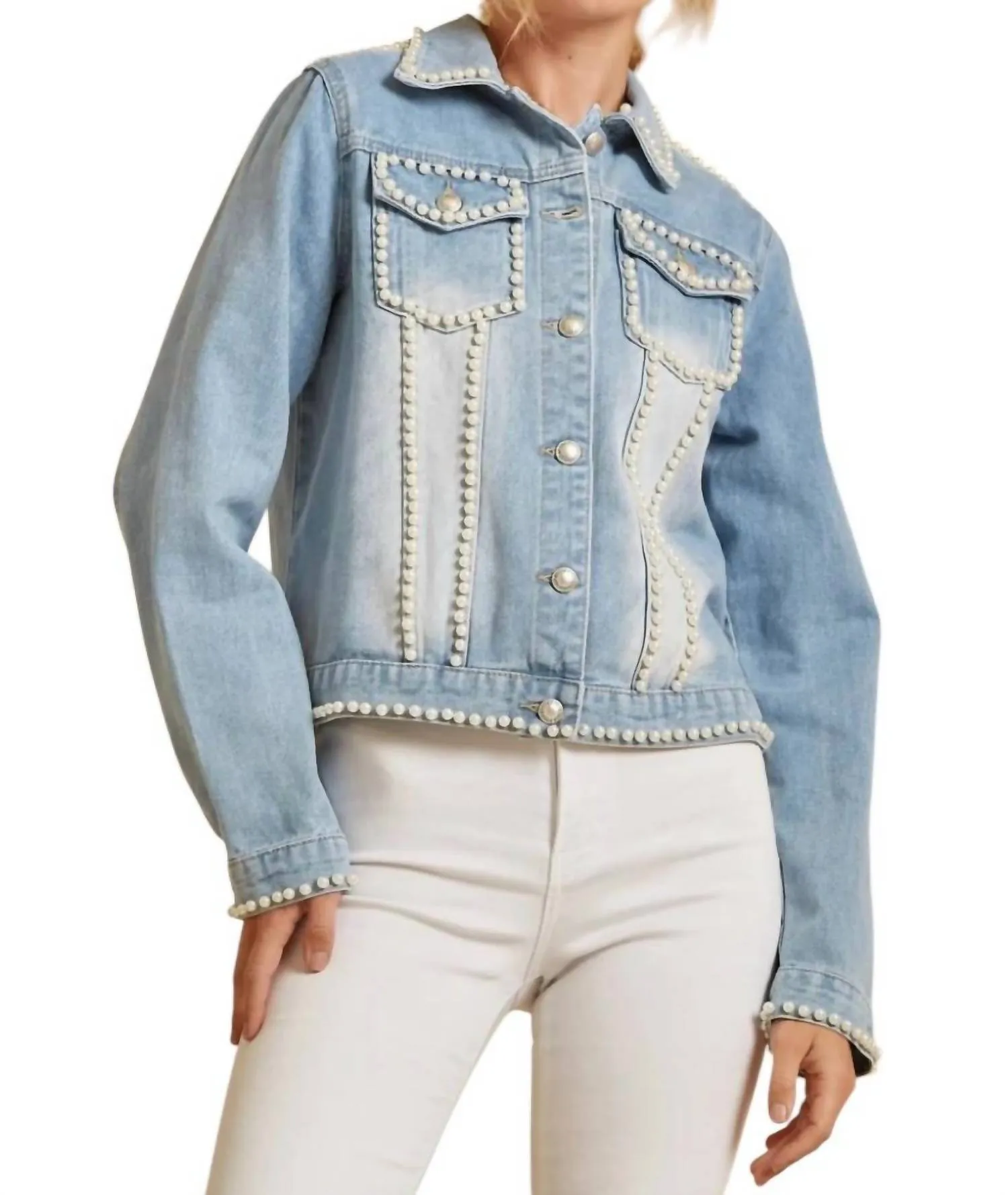 Above All Odds Denim Jacket In Light Wash