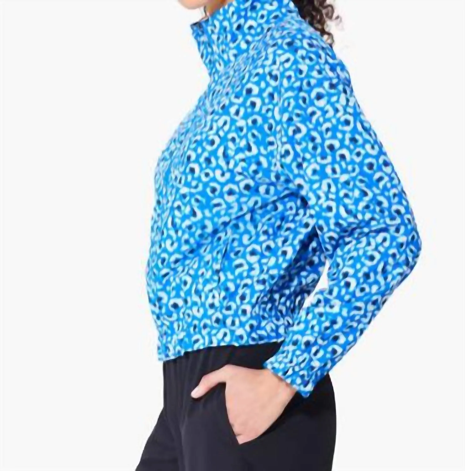 Active Tech Stretch Jacket In Blue Multi