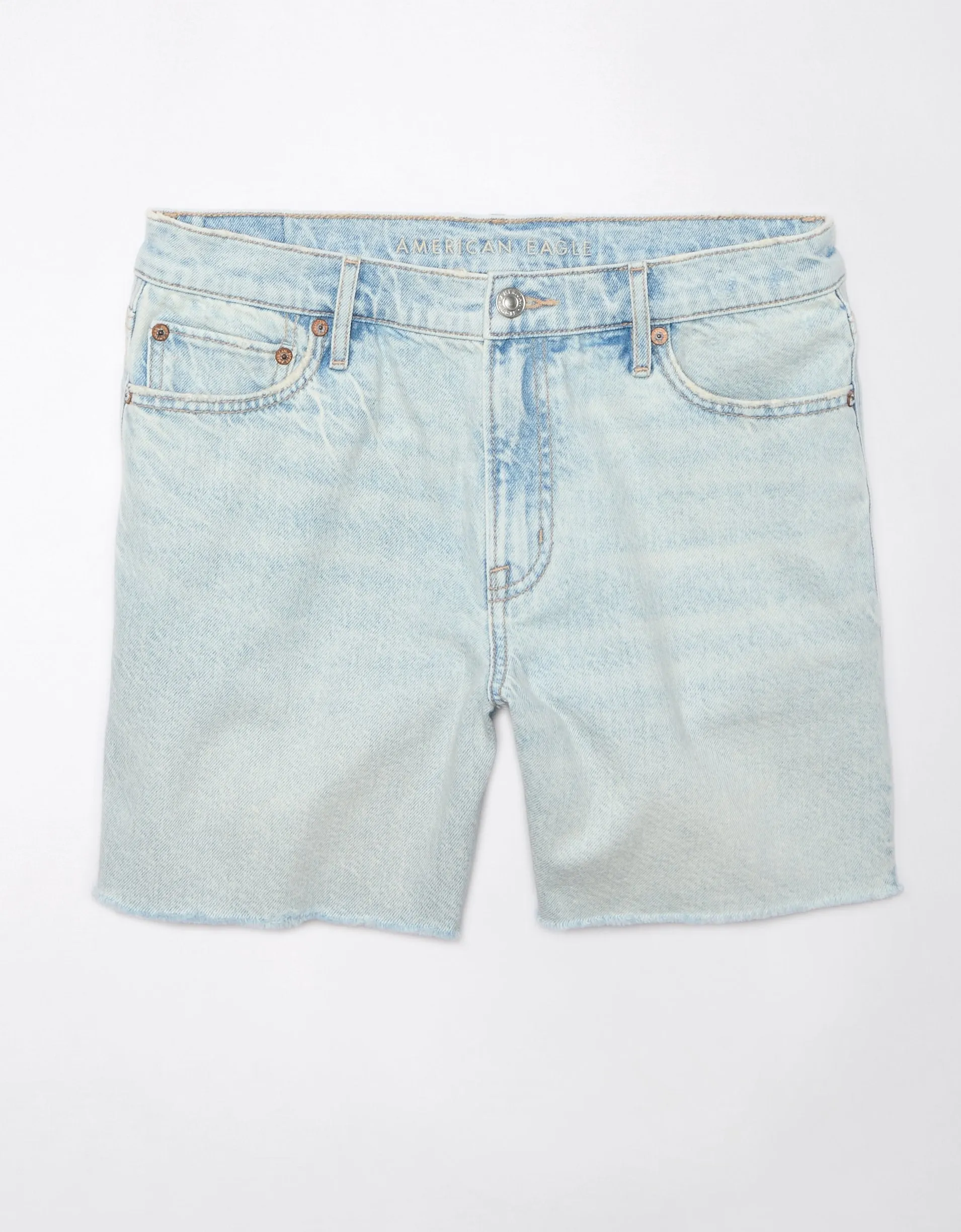 AE Strigid Super High-Waisted 6" Relaxed Denim Short