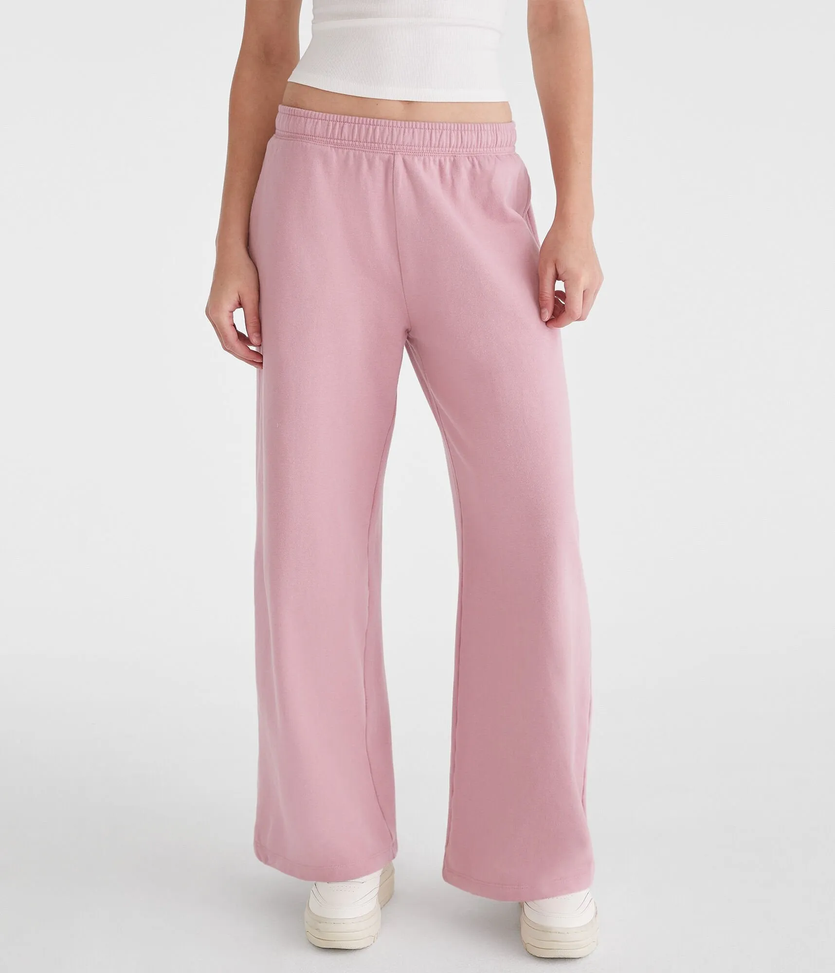 Aeropostale Mid-Rise Wide Leg Sweatpants