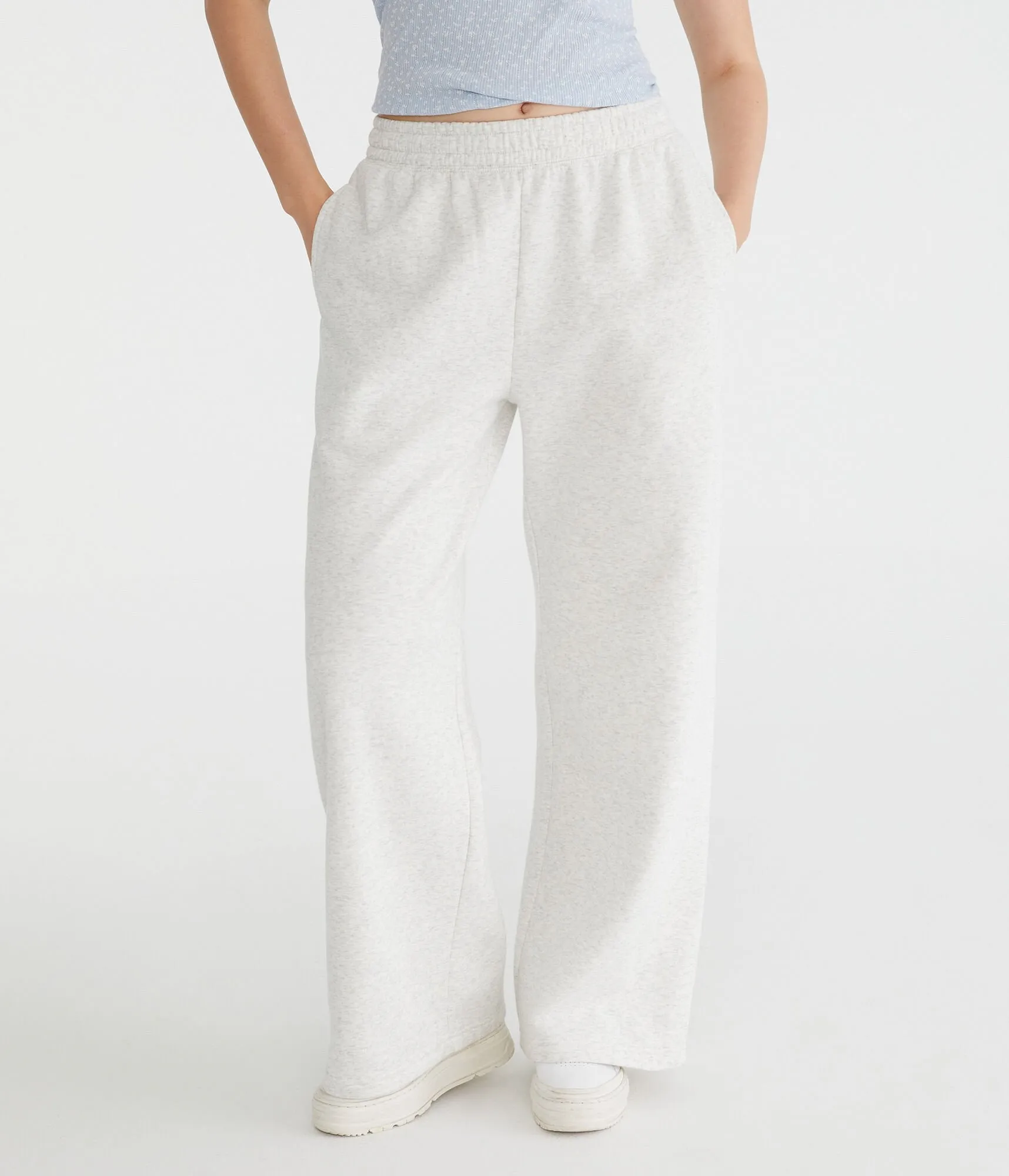 Aeropostale Mid-Rise Wide Leg Sweatpants
