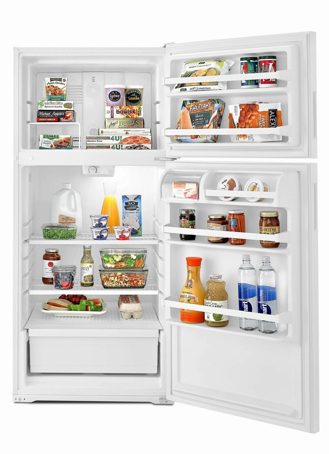 Amana ART104TFDW 28-Inch Top-Freezer Refrigerator With Dairy Bin - White