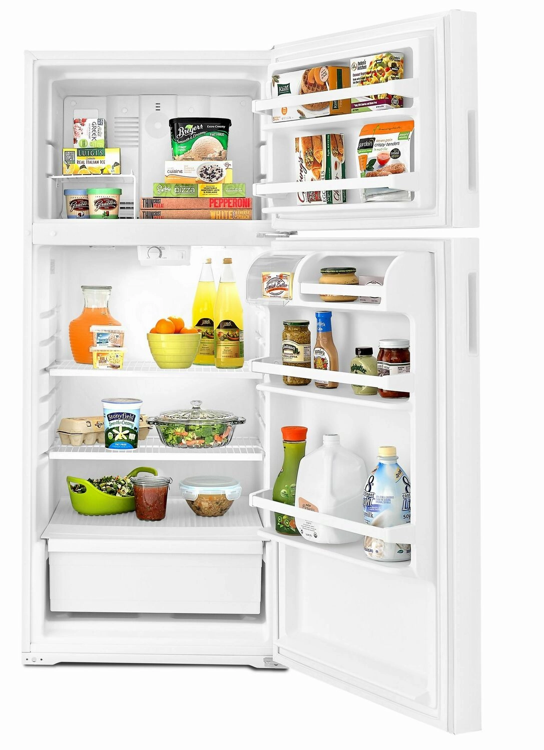 Amana ART104TFDW 28-Inch Top-Freezer Refrigerator With Dairy Bin - White