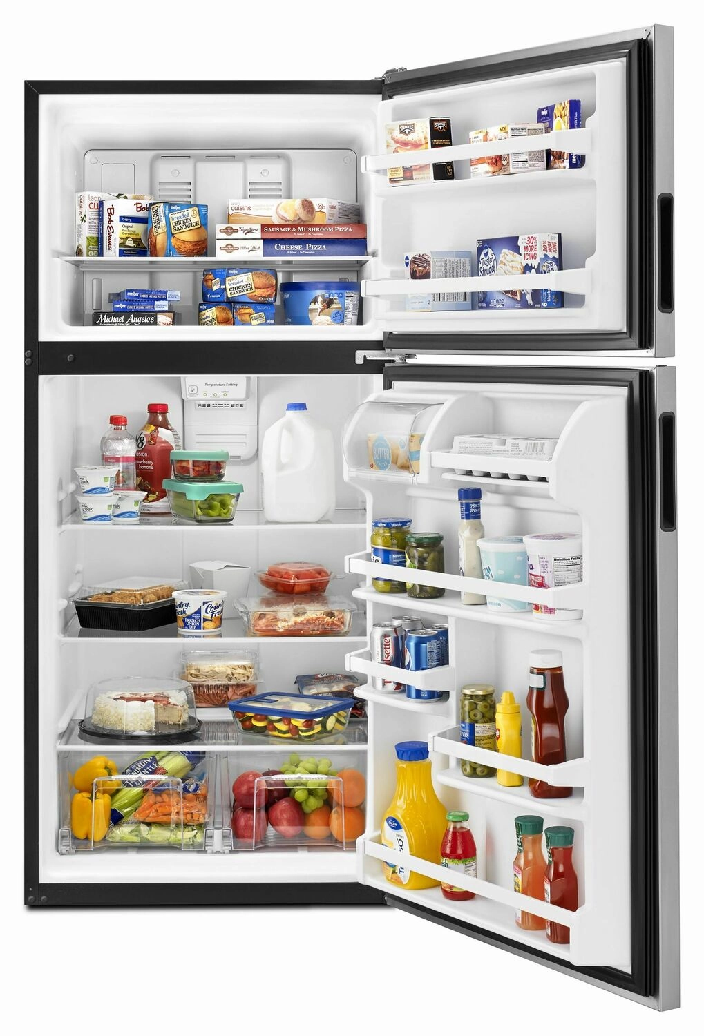 Amana ART318FFDS 30-Inch Amana? Top-Freezer Refrigerator With Glass Shelves - Stainless Steel
