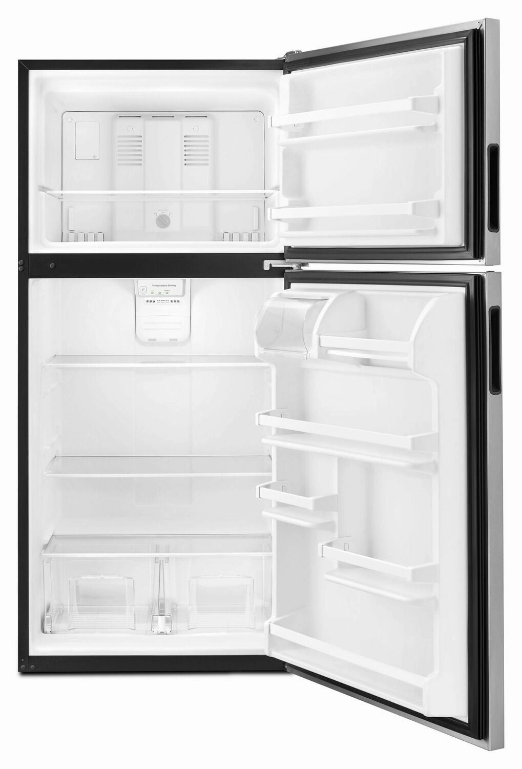 Amana ART318FFDS 30-Inch Amana? Top-Freezer Refrigerator With Glass Shelves - Stainless Steel