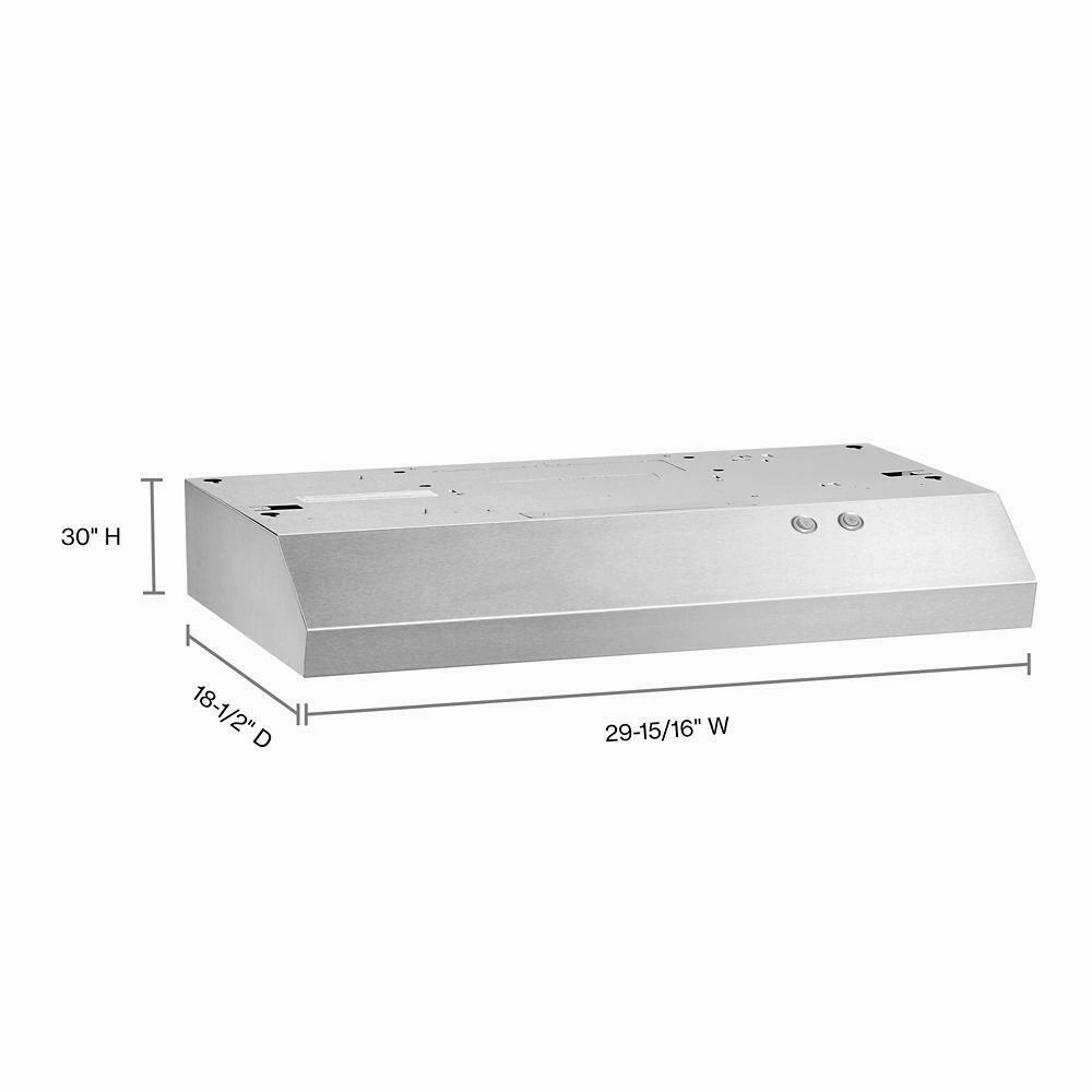Amana WVU17UC0JS 30" Range Hood With Full-Width Grease Filters