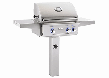 American Outdoor Grill 24NGL Cooking Surface 432 Sq. Inches Post Model Grill Barbeque Grills,outdoor bbq grill