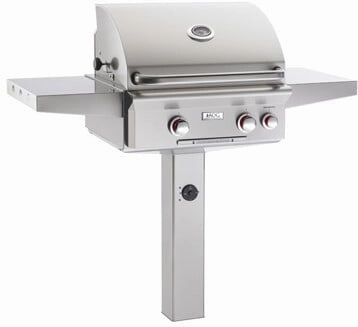 American Outdoor Grill 24NGT00SP Cooking Surface 432 Sq. Inches Post Model Grill W/O Rotisserie Natural Gas Barbeque Grills,natural gas outdoor grill