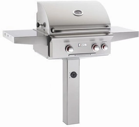 American Outdoor Grill 24NGT Cooking Surface 432 Sq. Inches Post Model Grill Natural Gas Barbeque Grills,natural gas outdoor grill