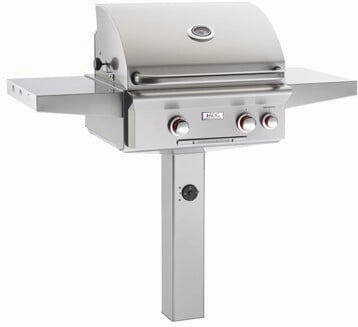 American Outdoor Grill 24NGT Cooking Surface 432 Sq. Inches Post Model Grill Natural Gas Barbeque Grills,natural gas outdoor grill