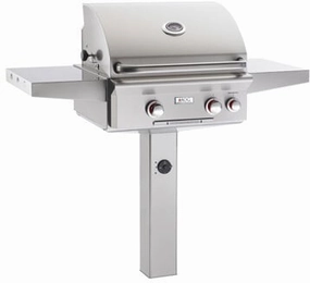 American Outdoor Grill 24NGT Cooking Surface 432 Sq. Inches Post Model Grill Barbeque Grills,outdoor bbq grill