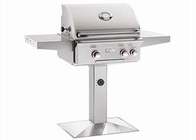 American Outdoor Grill 24NPT00SP Cooking Surface 432 Sq. Inches Post Model Grill W/O Rotisserie Barbeque Grills,outdoor bbq grill