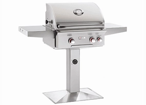 American Outdoor Grill 24NPT Cooking Surface 432 Sq. Inches Post Model Grill Natural Gas Barbeque Grills,natural gas outdoor grill