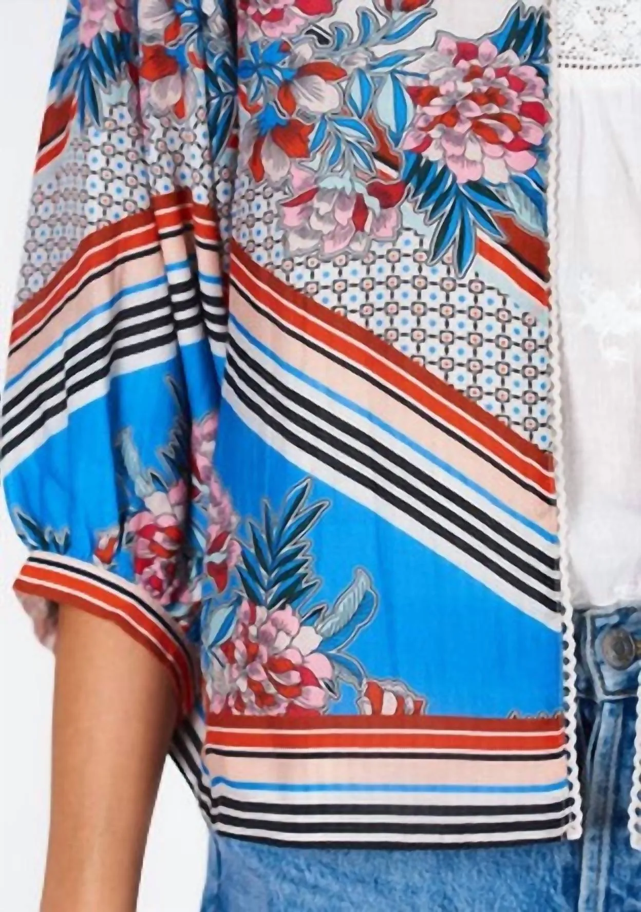 Arden Print Jacket In Multi