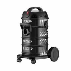 Arshia Drum Vacuum Cleaner, Meatal Body, Turbo Brush, 2400Watts, 23Lit, Black robot vacuum, handheld vacuum