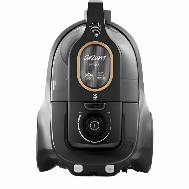 Arzum BaglessCyclonic Vacuum cleaner, Inverter 750 Watts, 3 Functions, Black robot vacuum, handheld vacuum