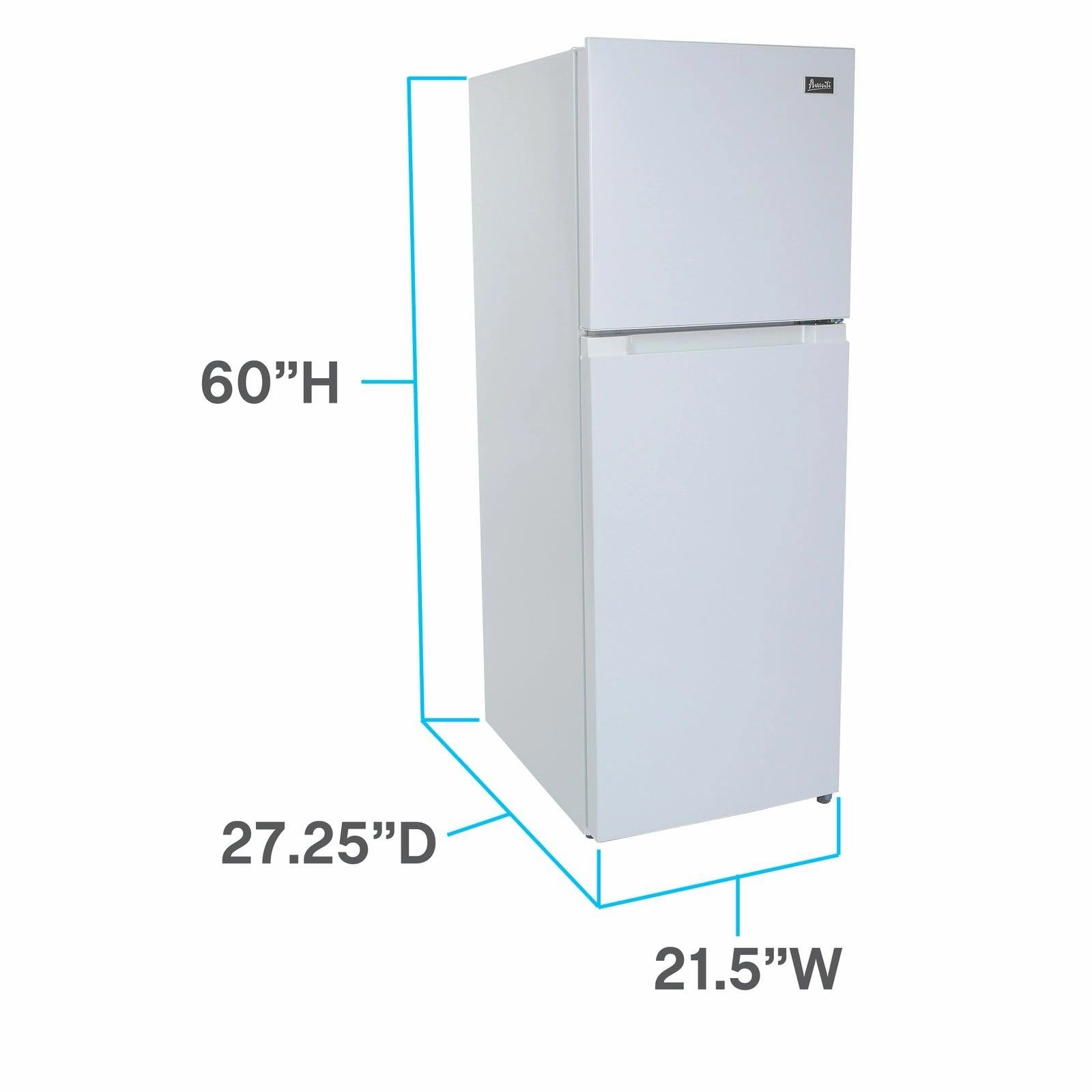 Avanti FF1010D0W Avanti Frost-Free Apartment Size Refrigerator, 10.1 Cu. Ft. - White / 10.1 Cu. Ft.