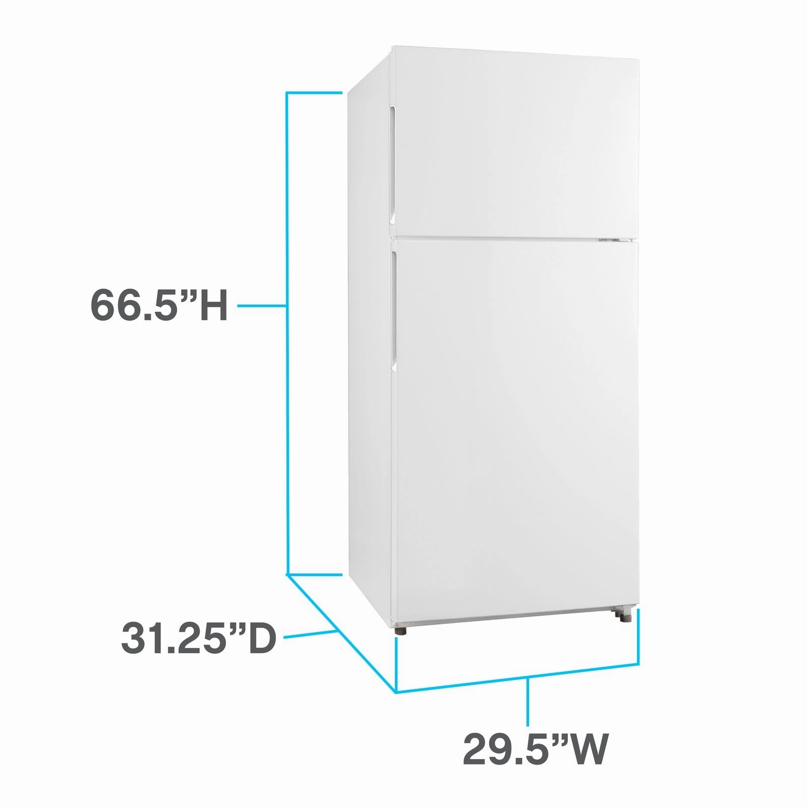 Avanti FF18D3S4 Avanti Frost-Free Apartment Size Refrigerator, 18.0 Cu. Ft.