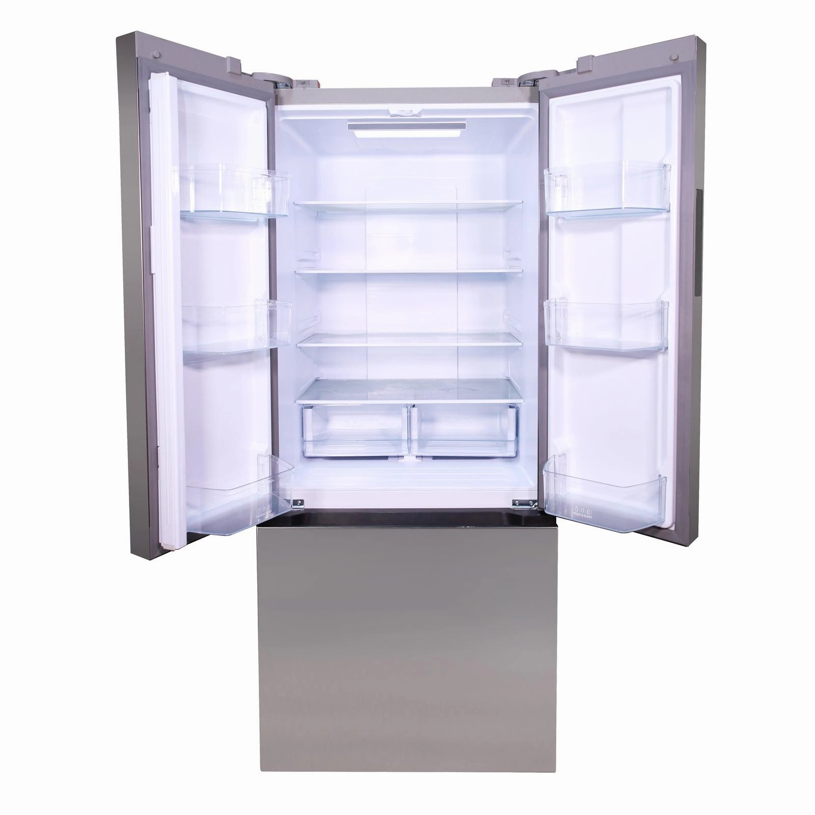 Avanti FFFDS175L3S Avanti Frost Free French Door Refrigerator, 17.5 Cu. Ft. - Stainless Steel / 17.50 Cu. Ft.