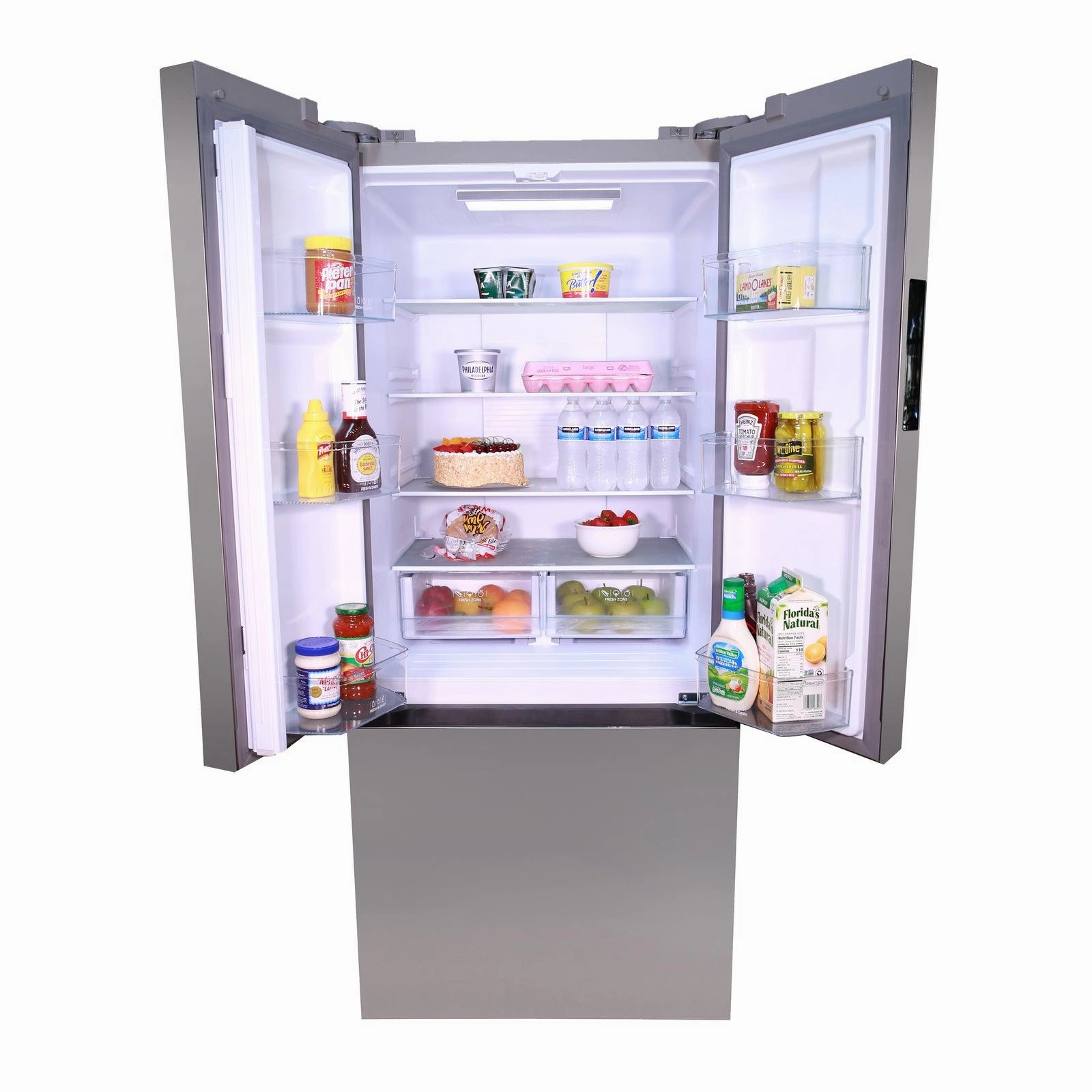 Avanti FFFDS175L3S Avanti Frost Free French Door Refrigerator, 17.5 Cu. Ft. - Stainless Steel / 17.50 Cu. Ft.