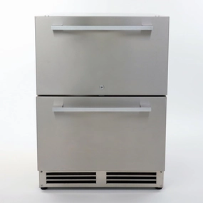 Avanti OR525U5D 5.2 Cu. Ft. Elite Series Outdoor Refrigerator Dual Drawer Undercounter Refrigerators 24 inch undercounter fridge for kitchen