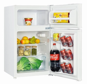 Avanti RA31B0W 3.1 Cf Two Door Counterhigh Refrigerator - White Undercounter Refrigerators 24 inch undercounter fridge for kitchen