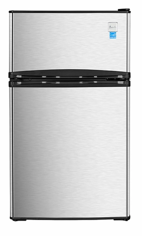Avanti RA31B3S 3.1 Cf Two Door Counterhigh Refrigerator - Stainless Steel Undercounter Refrigerators 24 inch undercounter fridge for kitchen