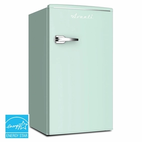 Avanti RMRS31X7GIS 3.1 Cu. Ft. Retro Compact Refrigerator Undercounter Refrigerators 24 inch undercounter fridge for kitchen