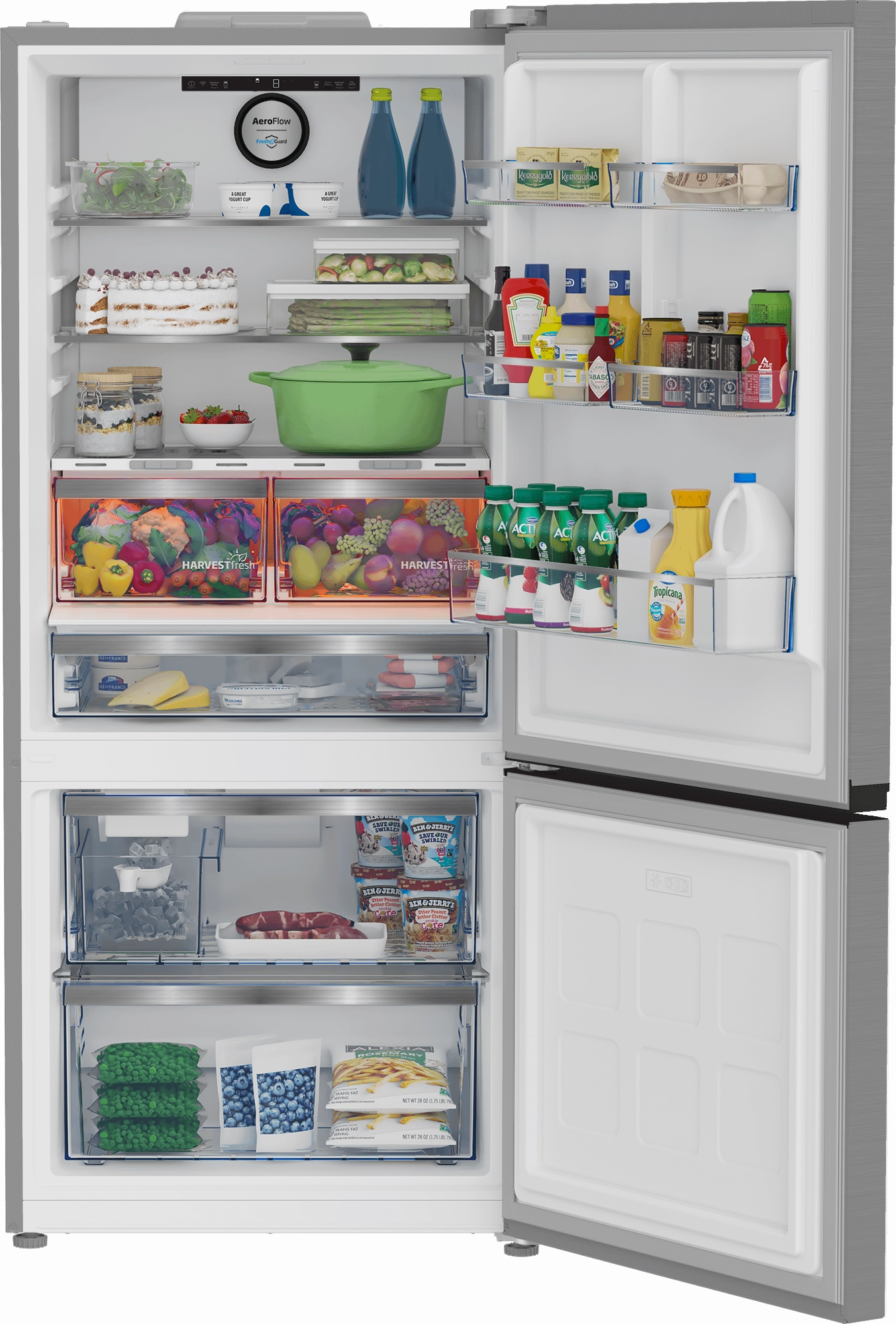 Beko BFBF30116SSIM 30" Bottom Freezer Refrigerator