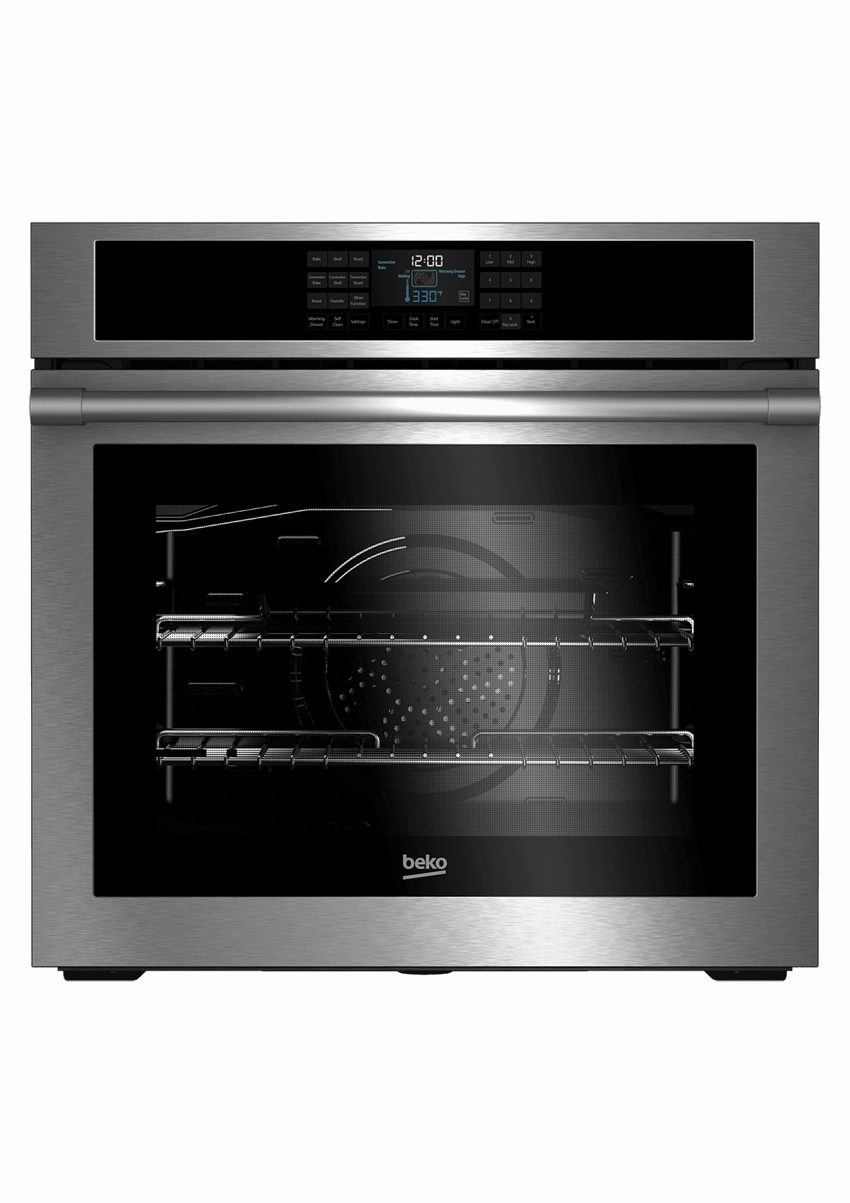 Beko WOS30100SS 30" Stainless Steel Single Wall Oven Wall Ovens oven with smart temperature control