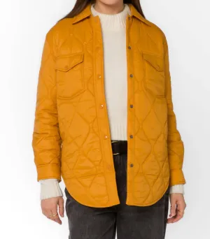Bella Puffer Jacket In Butterscotch