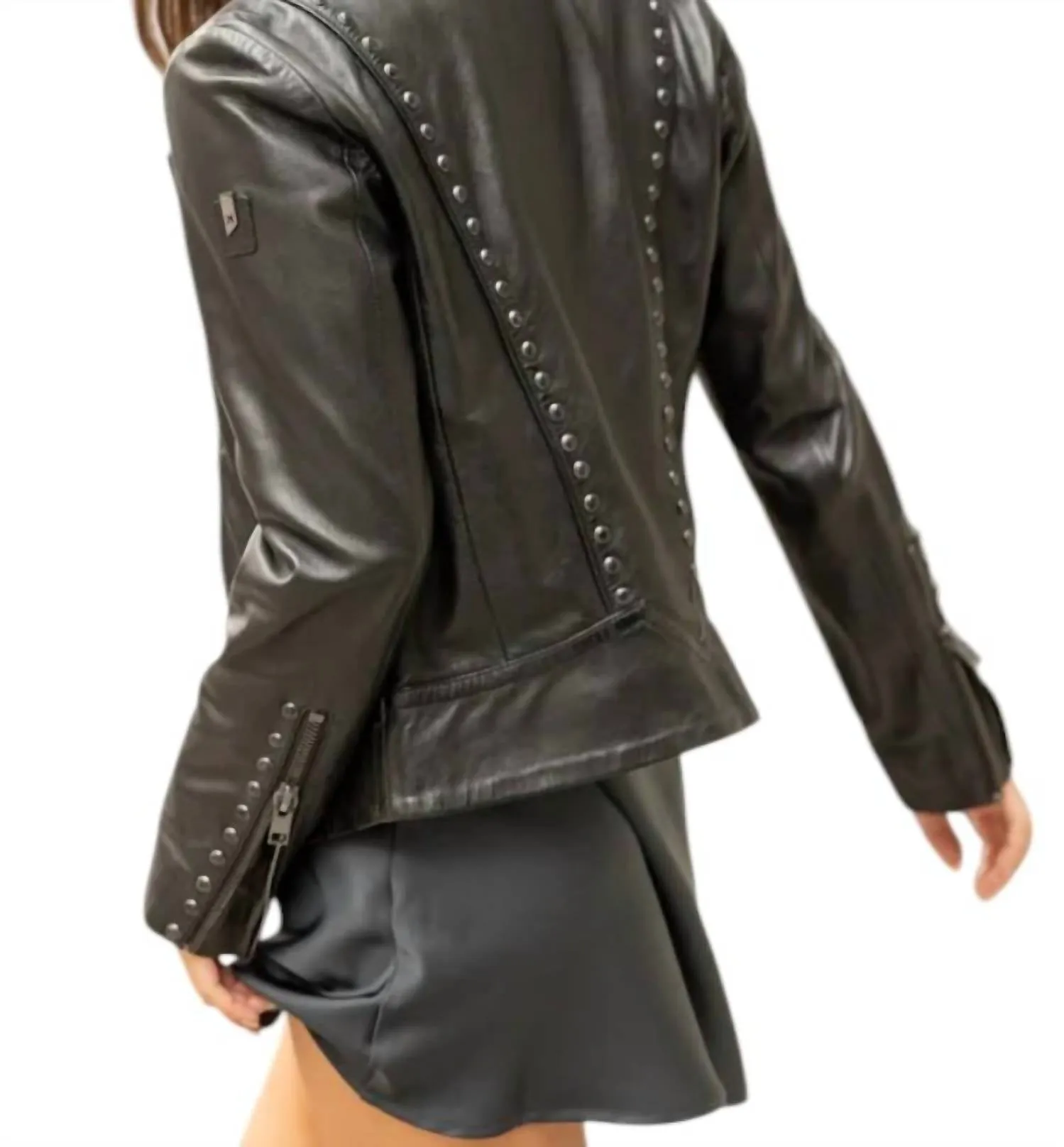 Benja Leather Jacket In Black