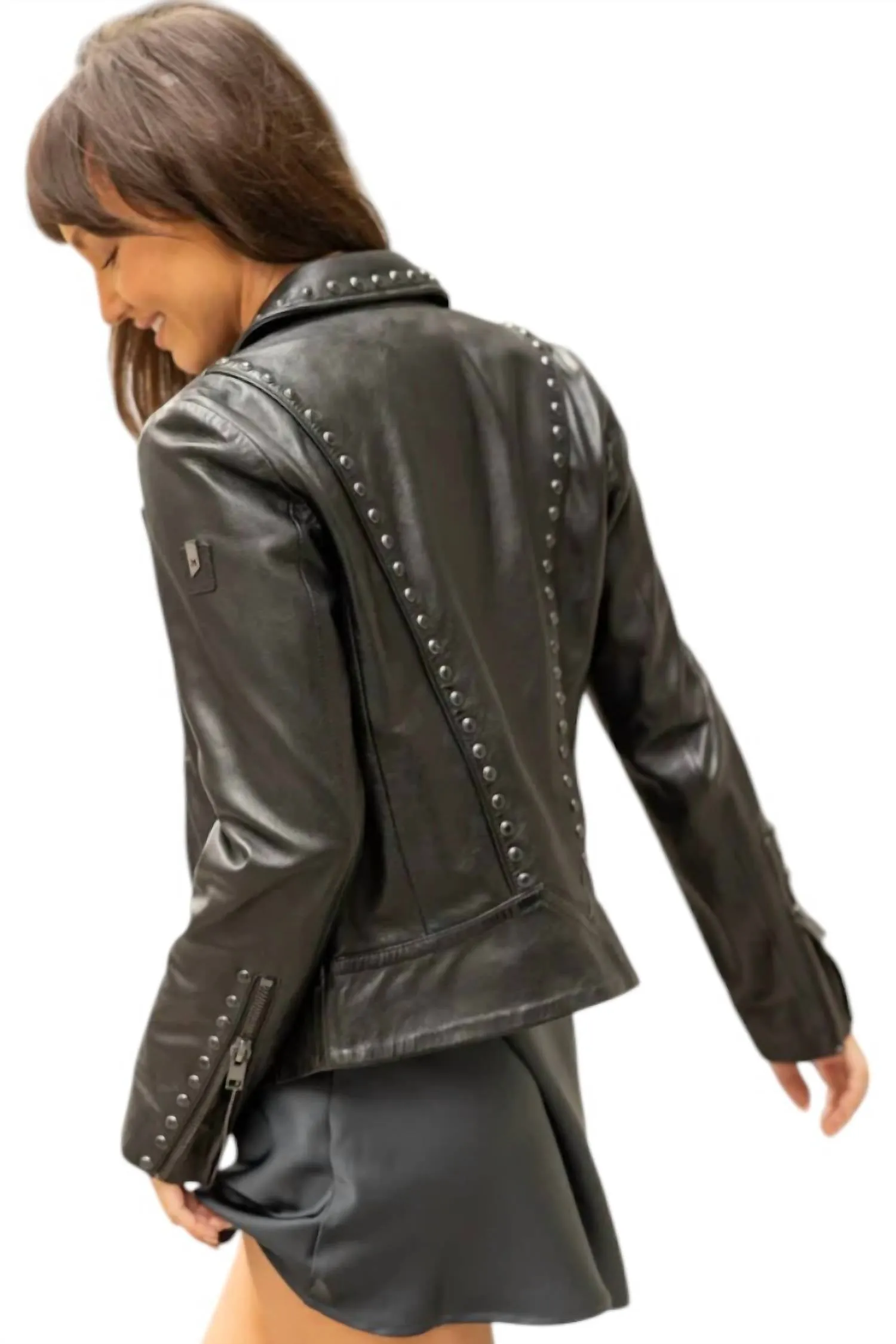 Benja Leather Jacket In Black