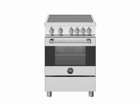 Bertazzoni MAS244IFEMXB 24 Inch Induction Range, 4 Heating Zones, Electric Oven Stainless Steel Freestanding Ranges freestanding dual fuel range 30 inch