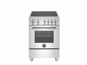 Bertazzoni PRO244IFEMXB 24 Inch Induction Range, 4 Heating Zones, Electric Oven Stainless Steel Freestanding Ranges freestanding dual fuel range 30 inch