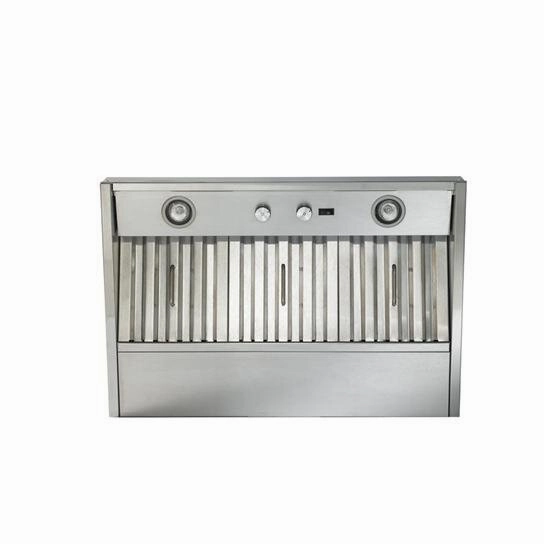 Best Range Hoods CP34I429SB 40-3/8" Stainless Steel Built-In Range Hood With 290 Max Cfm Internal Blower