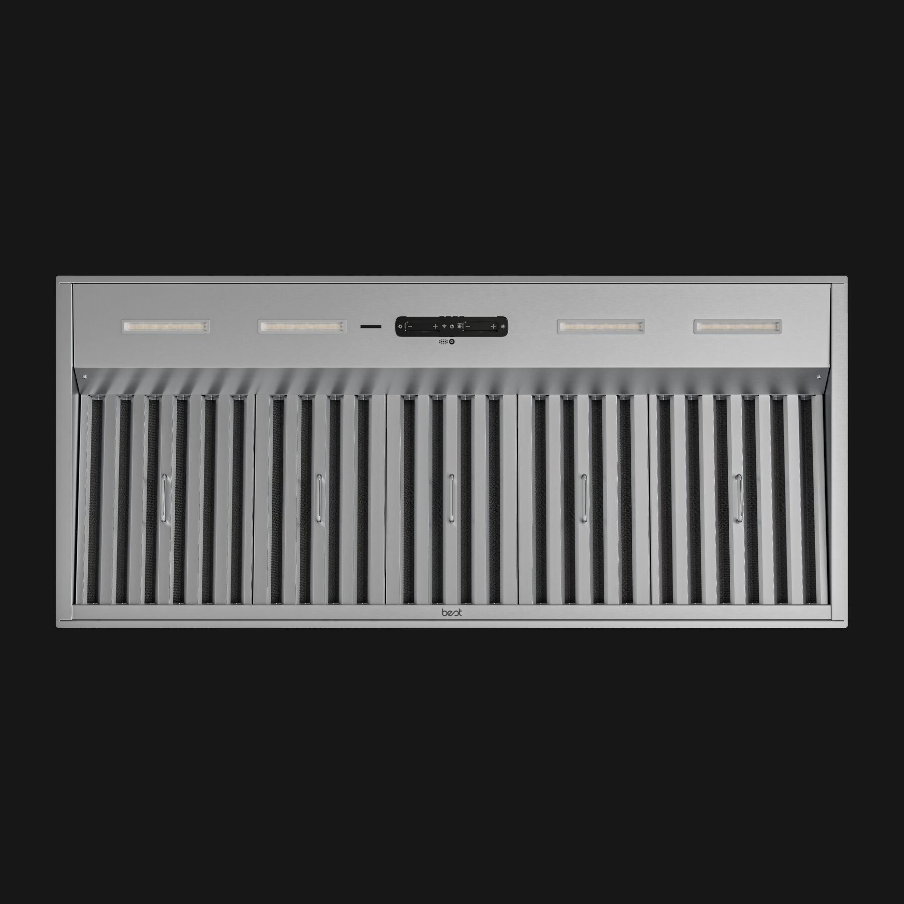 Best Range Hoods HBN554212SS 54-Inch Built-In Range Hood With True Iq Blower System, 1240 Truecfm, 23-1/2" Depth, Stainless Steel (Hbn5 Series)