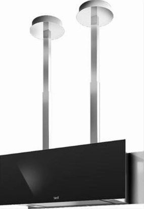 Best Range Hoods IC35I90B Secret - Model Ic35I90B - Stainless And Black Glass Ventilation Range Hoods high suction kitchen exhaust hood