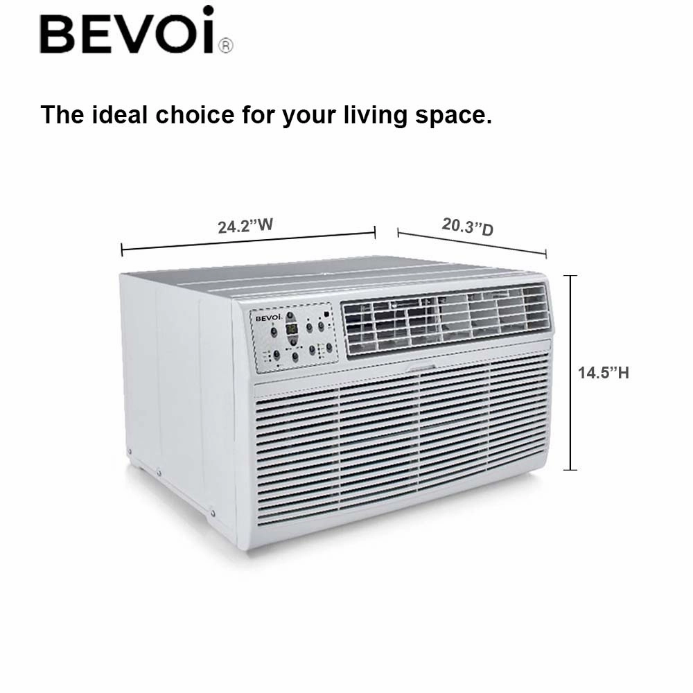 Bevoi BEVTTW081C 8,000 BTU Through The Wall Air Conditioner Cooling Only 115V - (BEVTTW081C)