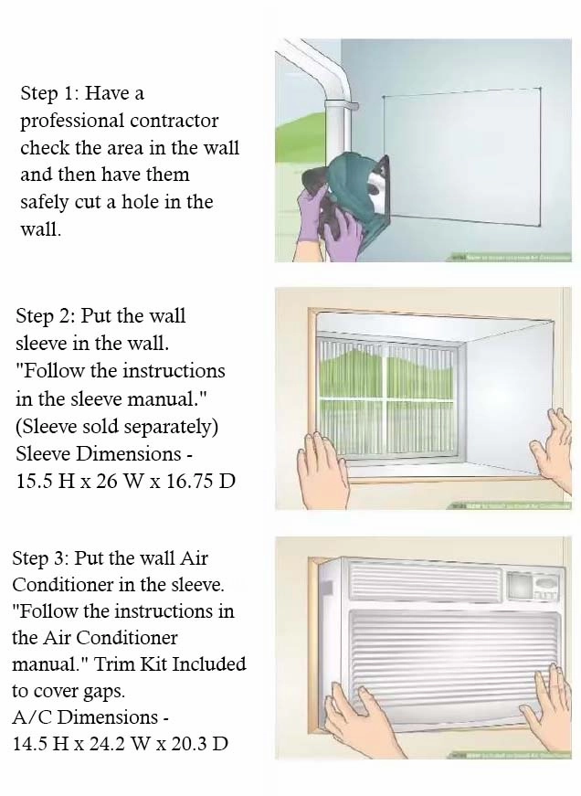 Bevoi BEVTTW121C 12,000 BTU Through The Wall Air Conditioner Cooling Only 115V - (BEVTTW121C)
