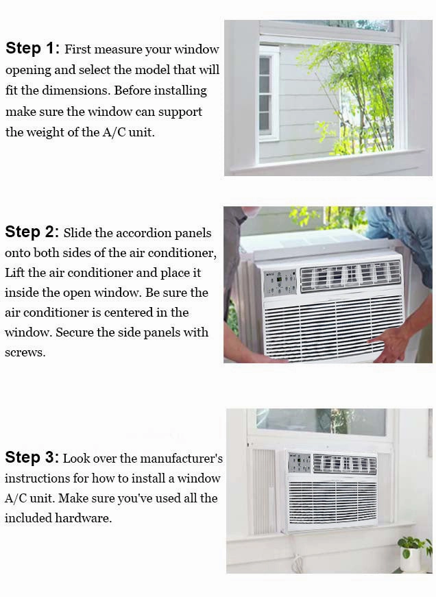 Bevoi BEVTTW81HF 8,000 BTU Through The Wall Air Conditioner Heat and Cool 115V - (BEVTTW81HF)