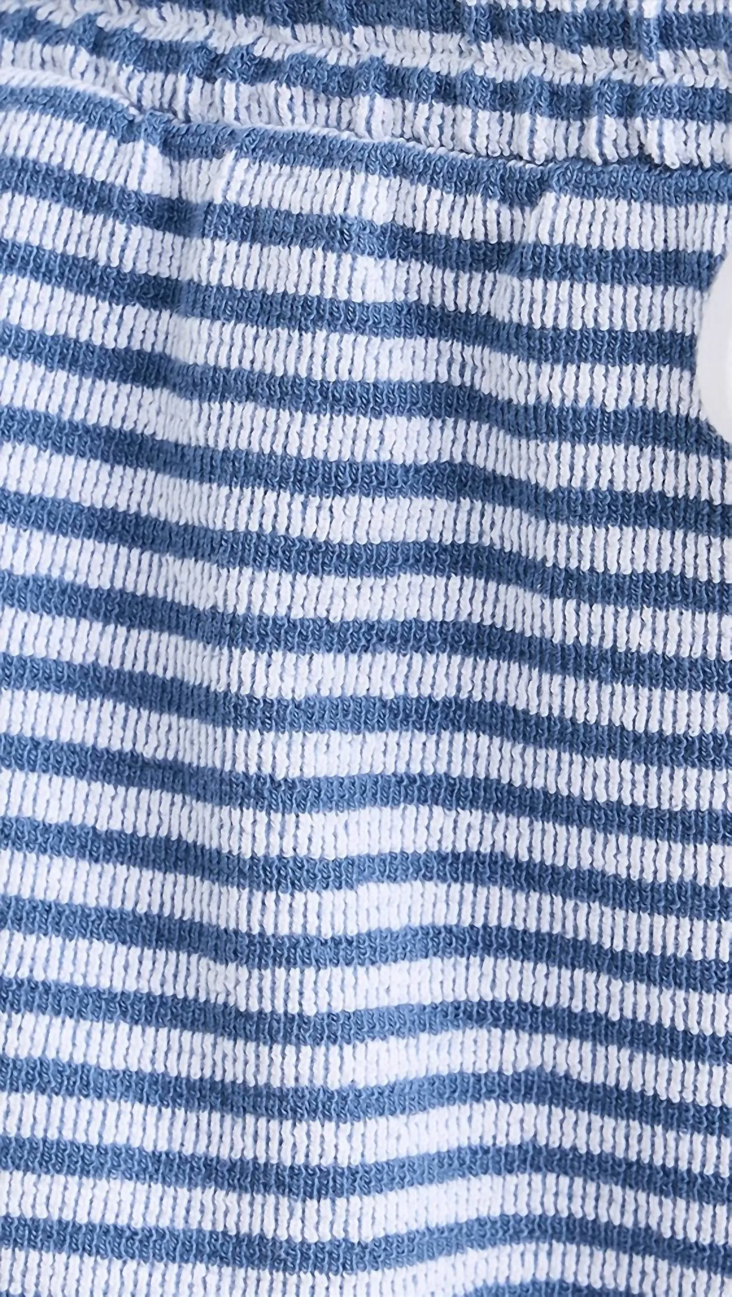 Bisous Striped Shorts In Cerulean/white
