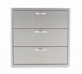 Blaze Grills BLZ30W3DRW Blaze 30 Inch Triple Access Drawer Storage,outdoor grill storage cabinet