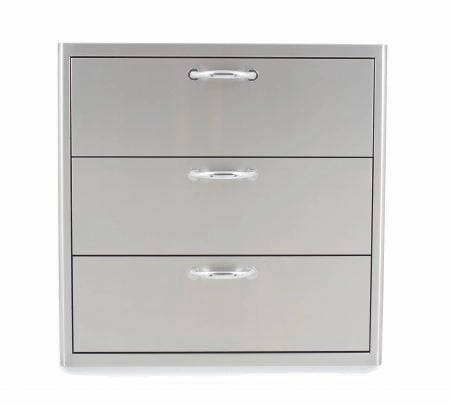 Blaze Grills BLZ30W3DRW Blaze 30 Inch Triple Access Drawer Storage,outdoor grill storage cabinet