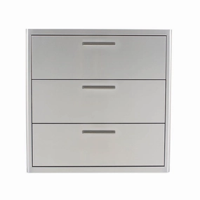 Blaze Grills BLZ30W3DRWLT Blaze 30-Inch Triple Access Drawer Storage,outdoor grill storage cabinet