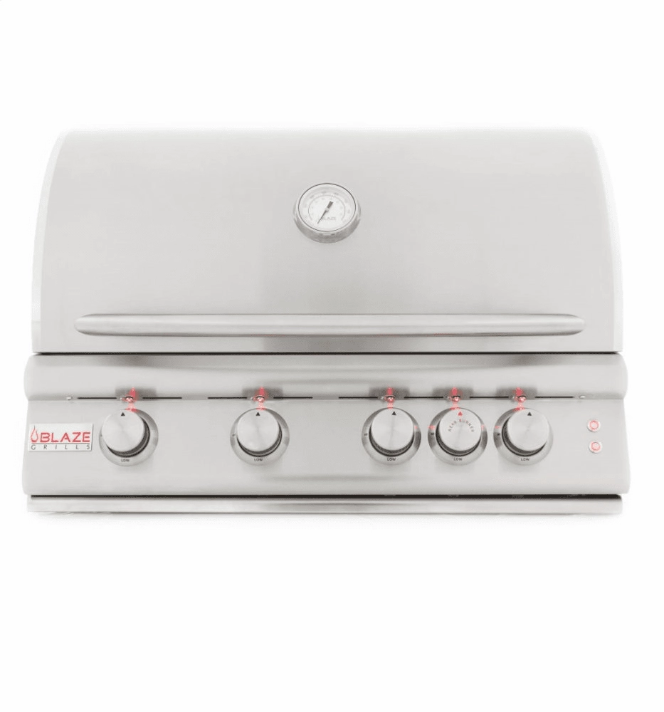 Blaze Grills BLZ4LTE2NG Blaze 32 Inch 4-Burner Lte Gas Grill With Rear Burner And Built-In Lighting System, With Fuel Type - Natural Gas