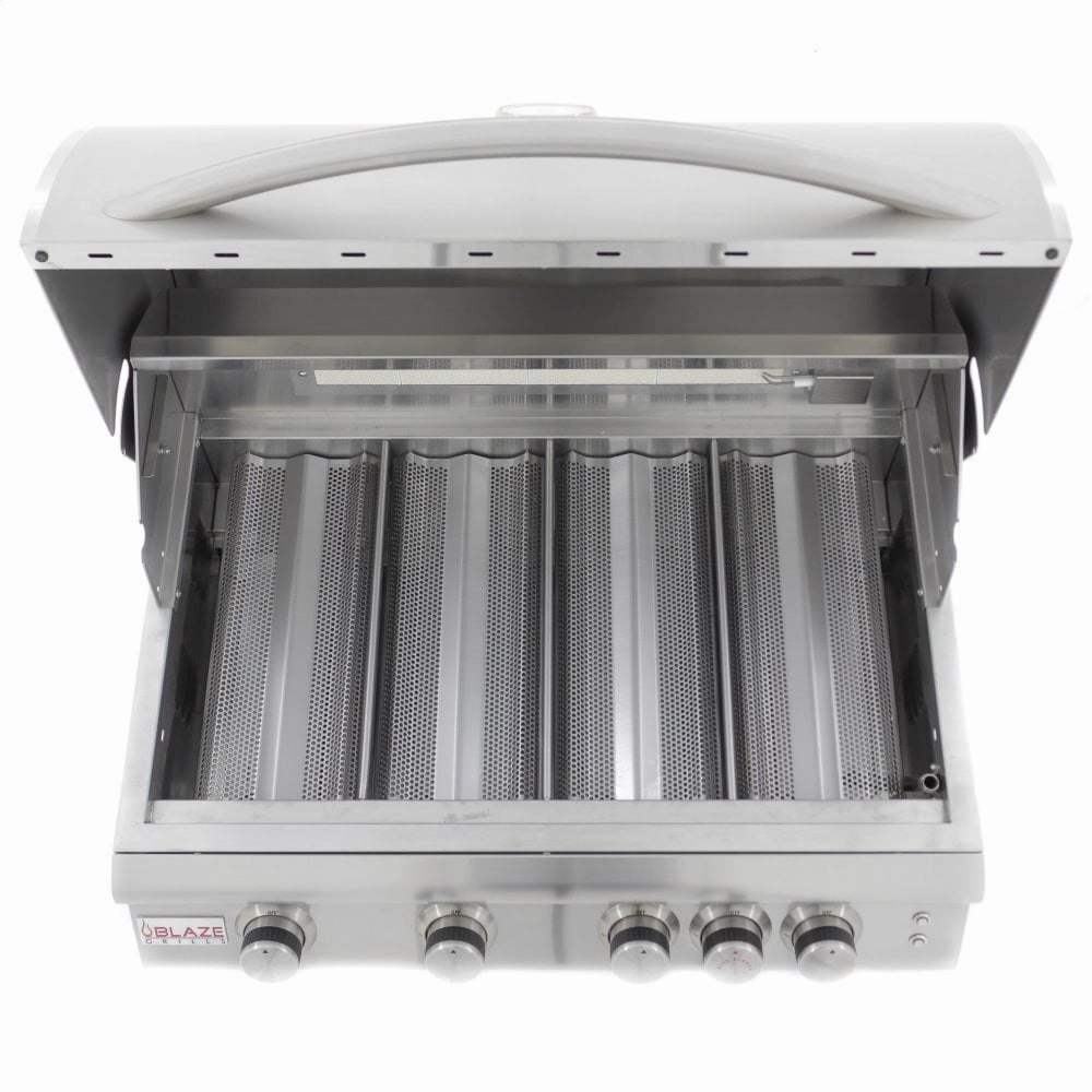 Blaze Grills BLZ4LTE2NG Blaze 32 Inch 4-Burner Lte Gas Grill With Rear Burner And Built-In Lighting System, With Fuel Type - Natural Gas