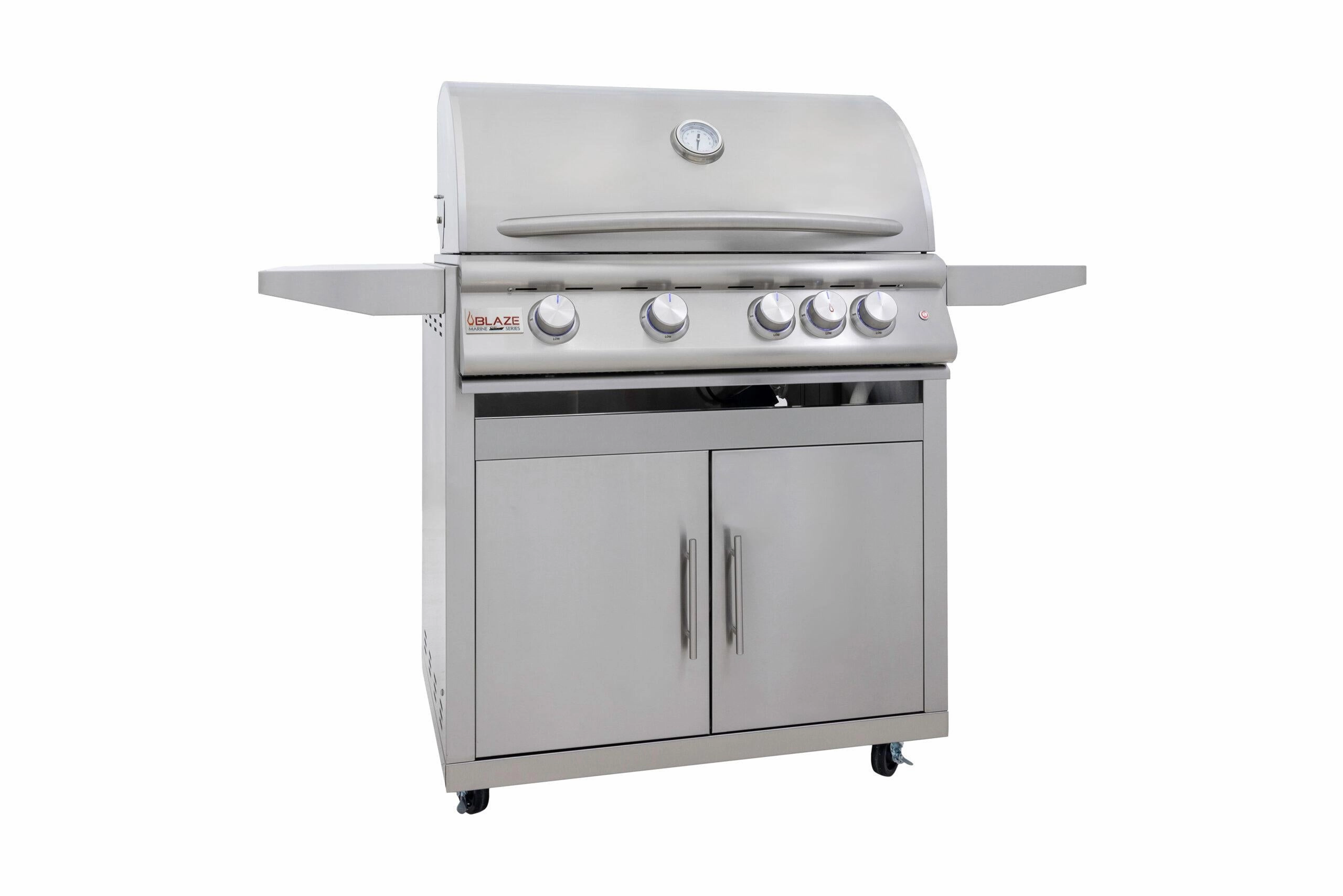 Blaze Grills BLZ4LTE3MGNG Blaze 4-Burner Marine Grade Premium Lte , With Fuel Type - Natural Gas Natural Gas Barbeque Grills,natural gas outdoor grill