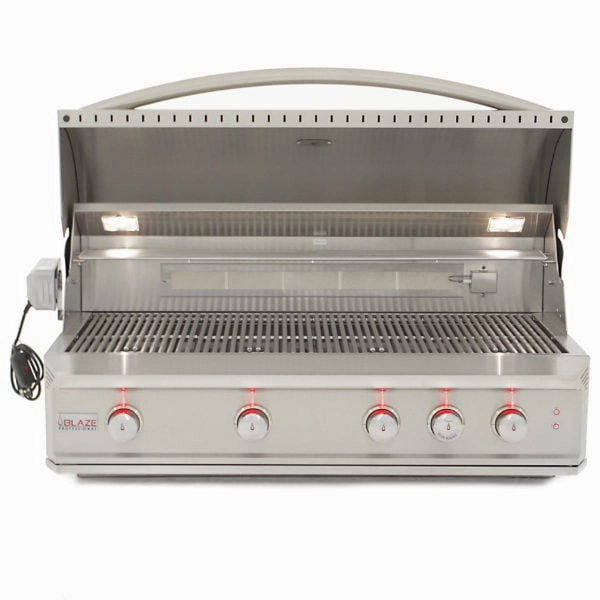 Blaze Grills BLZ4PRONG Blaze Professional 44-Inch 4 Burner Built-In Gas Grill With Rear Infrared Burner - Natural Gas