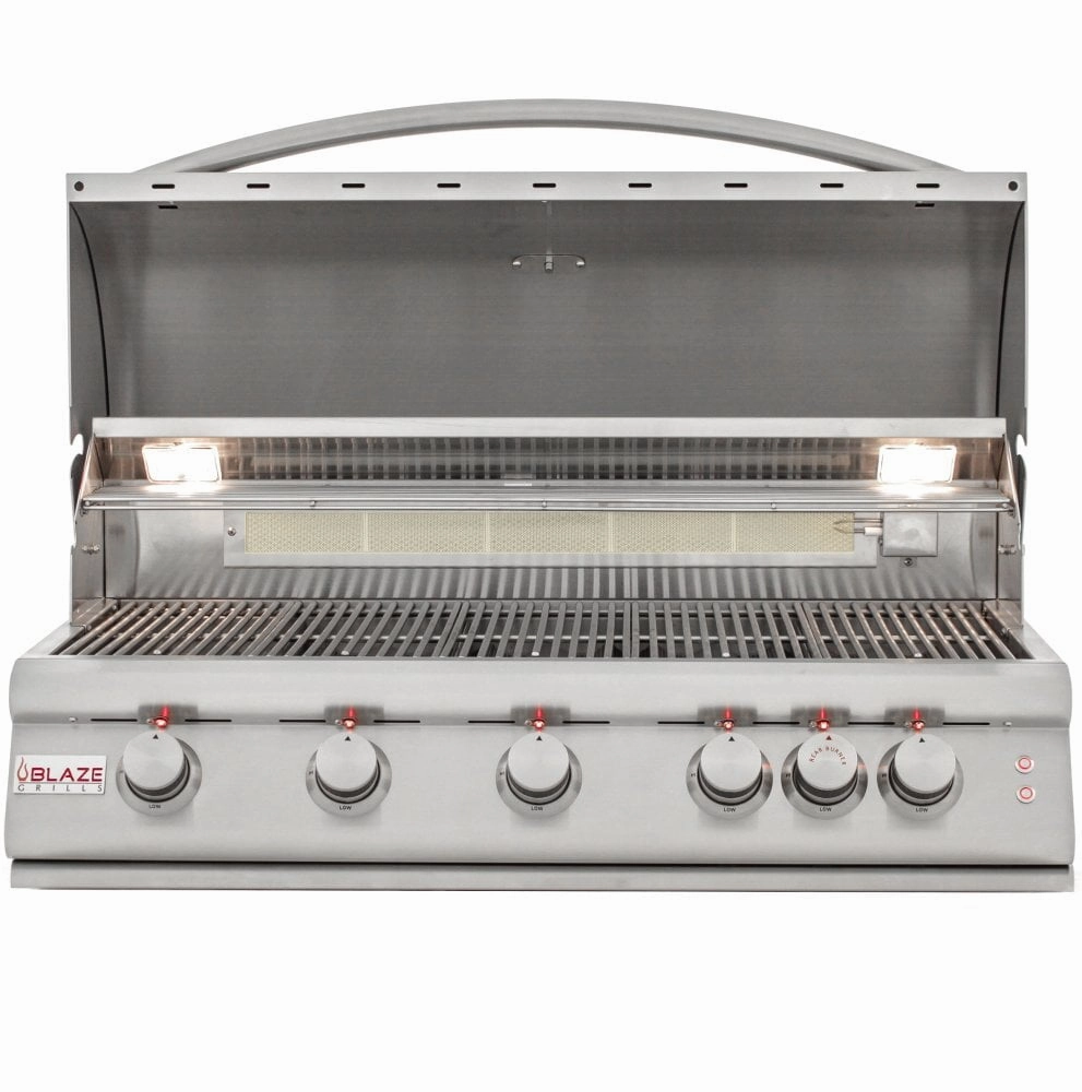 Blaze Grills BLZ5LTE2LP Blaze 40 Inch 5-Burner Lte Gas Grill With Rear Burner And Built-In Lighting System, With Fuel Type - Propane